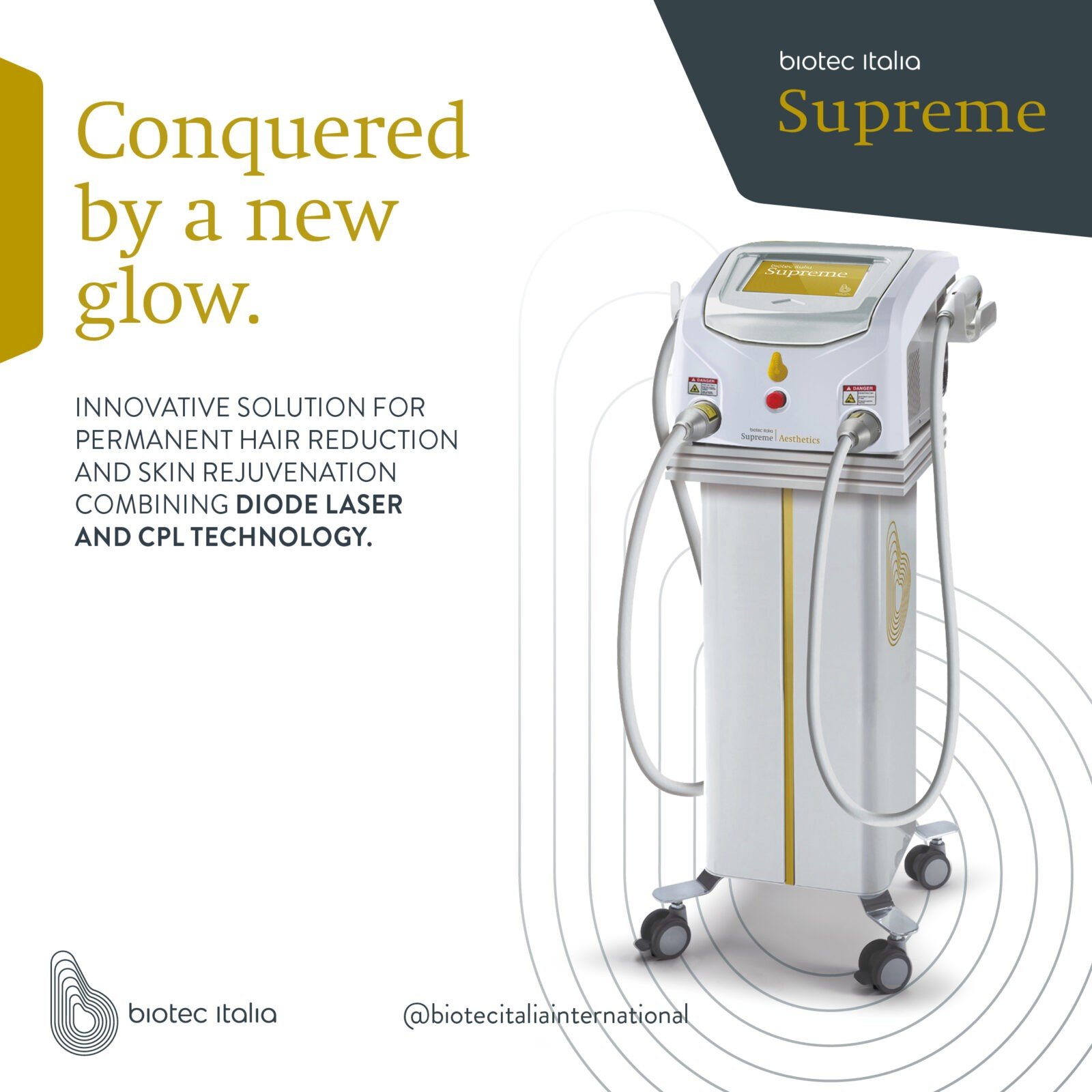 SUPREME- lazerinė sistema (diodas 810 nm, 2800 W+ CPL) plaukelių šalinimui ir odos atjauninimui