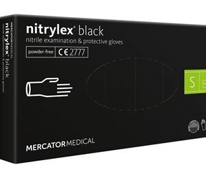 NITRYLEX® BLACK nitrilinės pirštinės, juodos, nesterilios, 100 vnt.