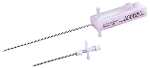 „Achieve” – automatinė biopsinė šaudyklė minkštųjų audinių biopsijai