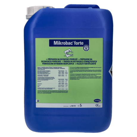 „Mikrobac forte” – medicinos prietaisų, paviršių dezinfekavimo priemonė, 5 l
