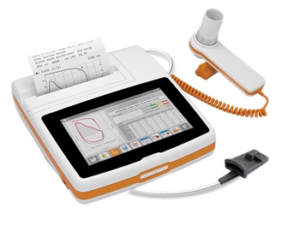 Spalvotas spirometras ‘Spirolab’ su spausdintuvu