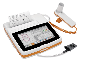 Spalvotas spirometras ‘Spirolab’ su spausdintuvu