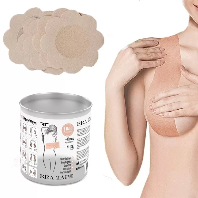 „Rea Tape Bra“ – krūtinę formuojanti juosta (5 cm x 5 m) + 10 įklotų