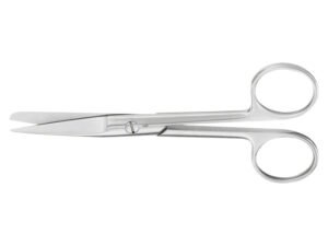 „AESCULAP“ chirurginės žirklės – tiesios – aštrios / bukos – 14,5 cm, 1 vnt.
