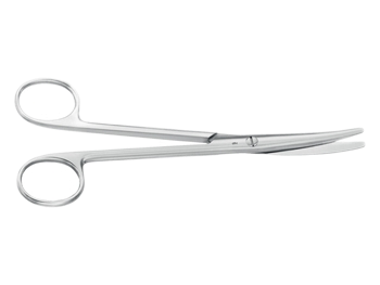 AESCULAP MAYO ŽIRKLĖS – lenktos – bukos / bukos – 16,5 cm – 1 vnt.