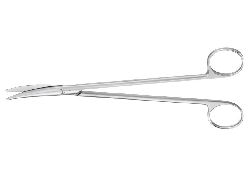 AESCULAP METZENBAUM ŽIRKLĖS – lenktos – bukos – 18 cm