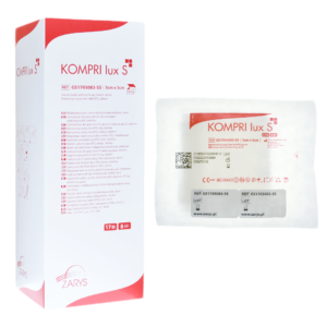 „KOMPRI LUX” sterilūs gaziukai  5 x 5 cm, 50 vnt.