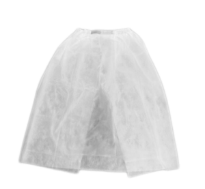 Ginekologinis sijonas su guma „ADMED” baltas ,10 vnt.