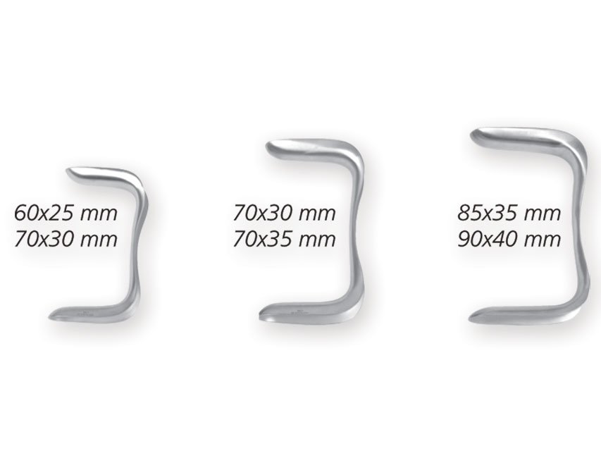 SIMS retraktorių rinkinys, 3 vnt.