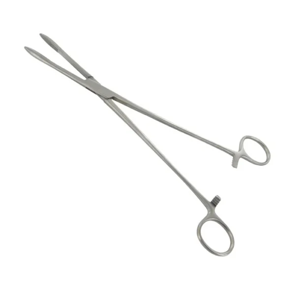 Nerūdijančio plieno, tiesios Chéron žnyplės, 1 vnt.