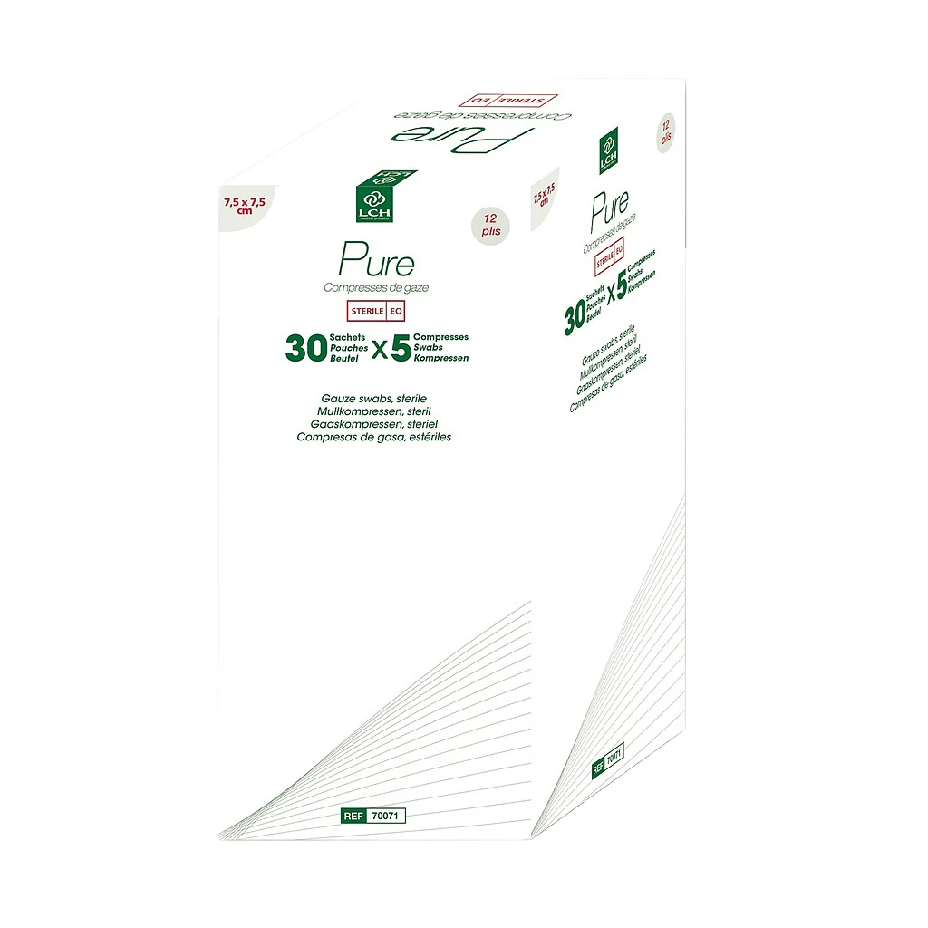 Sterilūs marlės gaziukai 30 pak. x 5 vnt.