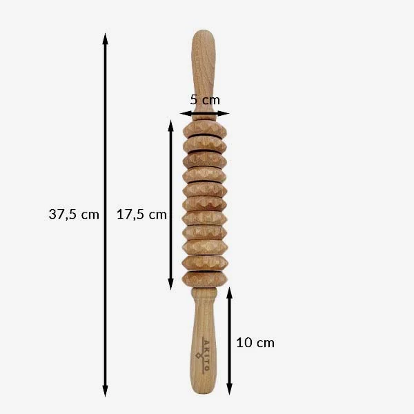 Medinis masažuoklis, tiesus