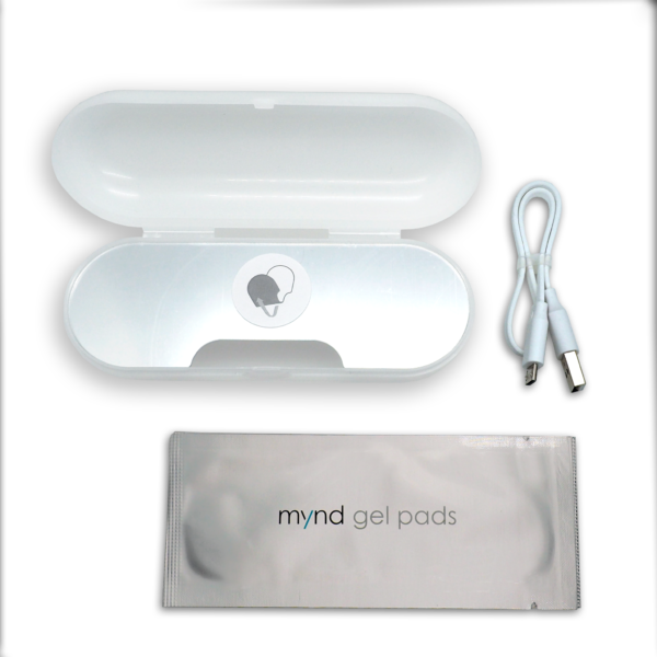 Migrenos sukeliamo skausmo malšinimo prietaisas “Mynd“