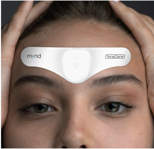 Migrenos sukeliamo skausmo malšinimo prietaisas “Mynd“