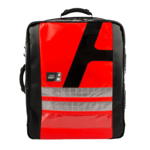 Pirmosios pagalbos kuprinė su dviem moduliniais vidiniais įdėklais Gamintojas – HUM, Vokietija