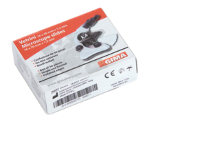 Objektiniai stikliukai su matiniu galu, 200 vnt.