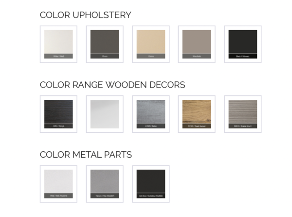 Procedūrinis – SPA stalas „MLX”, Gharieni