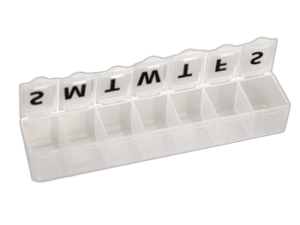 Vaistų dėžutė savaitei, viena dalis