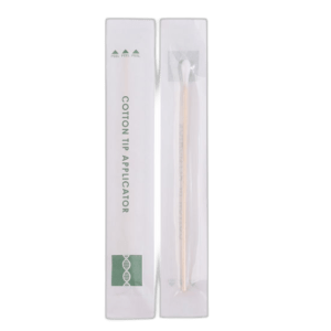 Medinis pagaliukas su medvilne 2,5 mm, sterilus,  15 cm ilgio, 50 vnt.