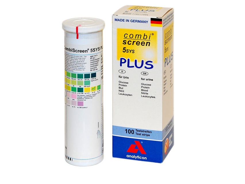 5 parametrų šlapimo juostelė, 100 vnt.