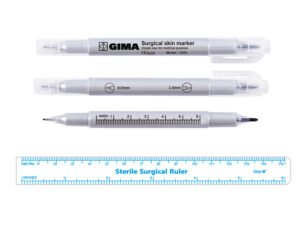 Chirurginis odos žymeklis – dvigubas 0,5 ir 1,0 mm – sterilus