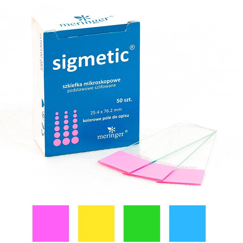 Objektiniai stikliukai su spalvotu (rožinis, geltonas, žalias, mėlynas) galiuku, 50 vnt.