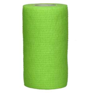 Kohezinis tvarstis 10 cm x 4,5 m, žalios spalvos,1 vnt.