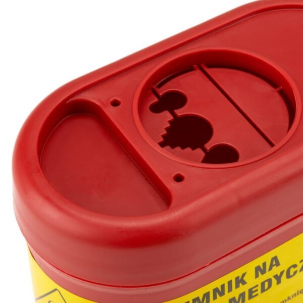 Medicininių atliekų konteineris 0,7 L, raudonas, 1 vnt.