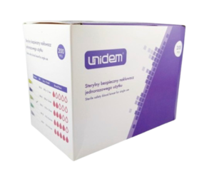 UNIDEM saugūs automatiniai lancetai 21G, 1,8 mm, 200 vnt.