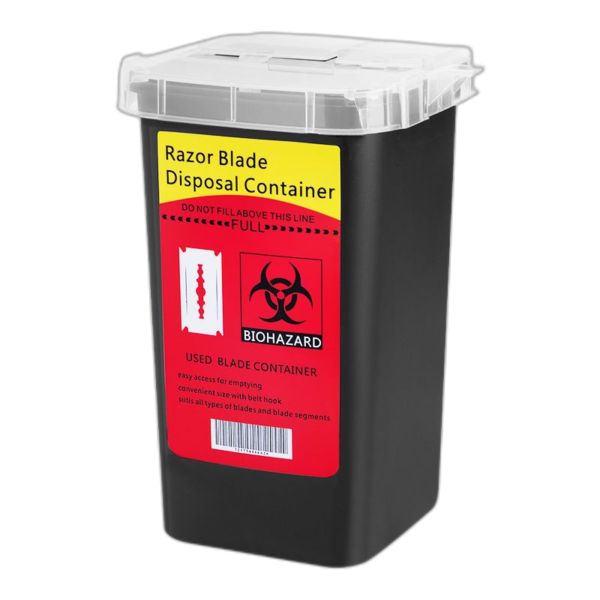 Atliekų konteineris – skutimosi peiliukams, 1 vnt.