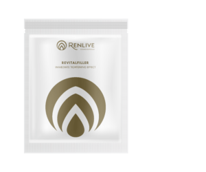 „RENLIVE Revitafiller mask” drėkinanti, stangrinanti lakštinė kaukė, 15 ml