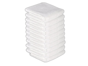 Mikropluošto rankšluostis 73 x 40 cm, 10 vnt., baltas