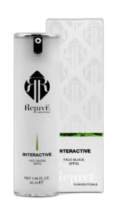 Rejuve Interactive Clear Face Block SPF50 apsauginis kremas nuo saulės, 50 ml