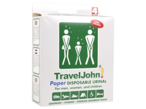 TravelJohn™ vienkartinis šlapimo surinkimo maišelis, 800 ml