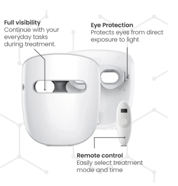 Šviesos terapijos kaukė „GLOMASK”, 1 vnt.