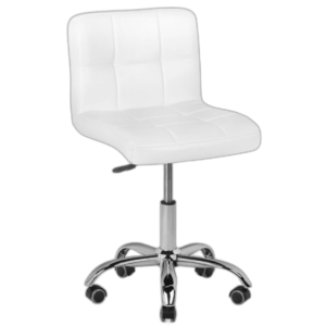 Kėdė su atlošu, balta, 1 vnt.