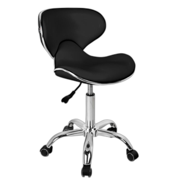 Gabbiano profesionali meistro kėdutė su ratukais  „Q-4599”,  juoda, 1 vnt.