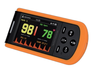 Pulsoksimetras „OXY-110” su termometru