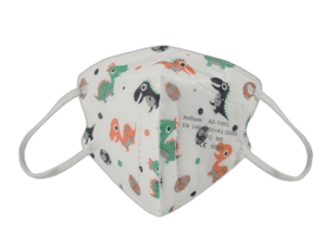 FFP2″ apsauginės kaukės su filtru, 20 vnt., dinozaurai