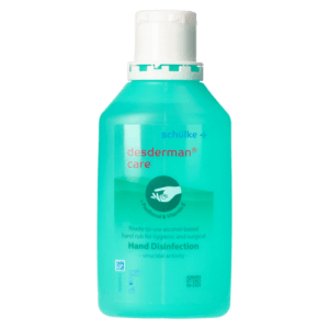 „Schulke Desderman care” – paruoštas naudoti alkoholio pagrindo preparatas higieninei ir chirurginei rankų dezinfekcijai, 500 ml