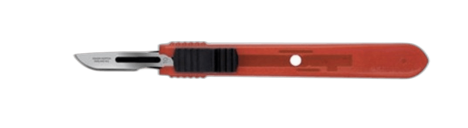 Saugusis skalpelis – su ištraukiamais ašmenimis Nr. 10 (25 vnt.)