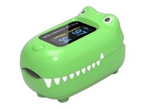 „OXY-0” Vaikiškas oksimetras – krokodilas, 1 vnt.