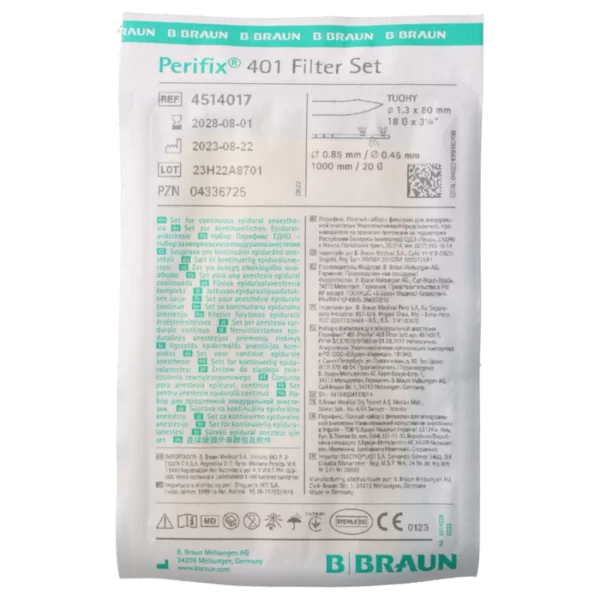 Epidurinės anestezijos rinkinys „Perifix” 18G su kateteriu