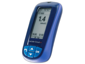 Laktatų kiekio kraujyje matuoklis ” Lactate scout 4″