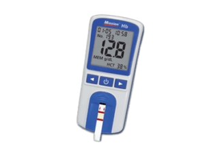 Hemoglobino ir hematokrito matuoklis kraujyje „Mission Hb”