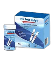 Hemoglobino juostelės „Mission Hb” matuokliui, 50 vnt.