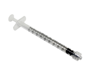 Sterilūs, vienkartiniai, 1 ml švirkštai „Inj-Light”, luer lock, 100 vnt.