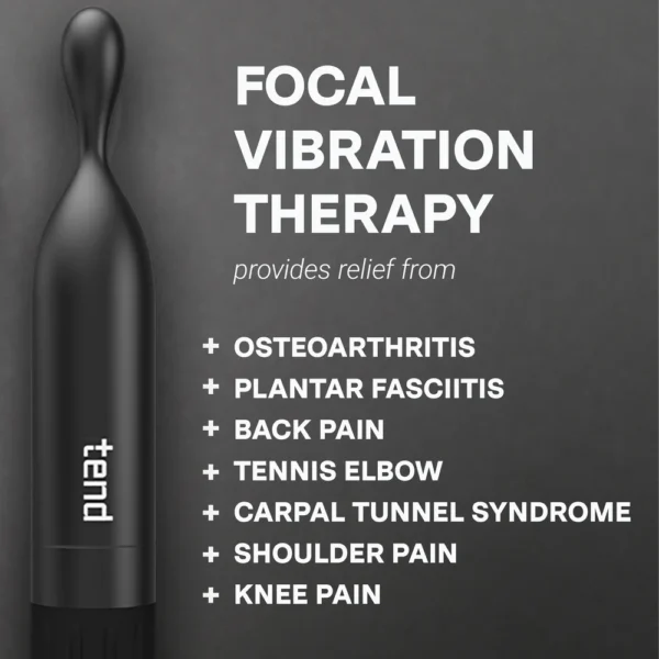 „Tend Focus” – nešiojamasis masažuoklis sąnarių ir sausgyslių skausmo malšinimui