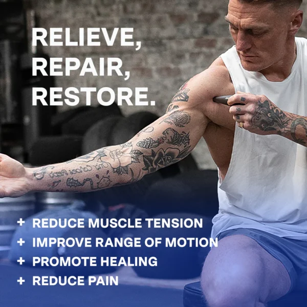 „Tend Deep” – nešiojamasis masažuoklis sąnarių ir sausgyslių skausmui malšinimui