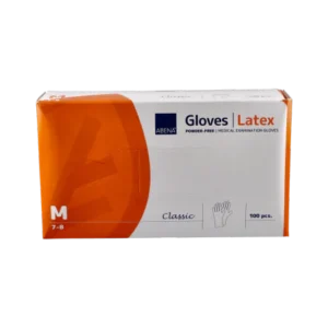 „Abena Classic” latekso pirštinės, be pudros, M dydis (100 vnt.)